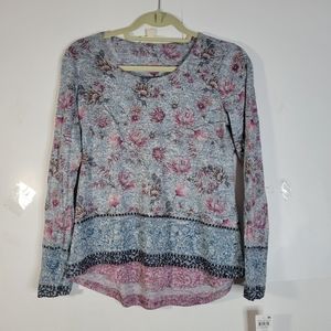 Style & Co NWT Womens/Tens floral T-shirt Size XS
